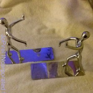 Art Deco Sculpture Chrome Man in Motion (2)